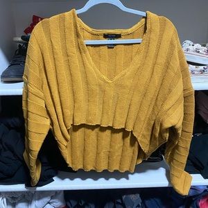 Crop knit sweater